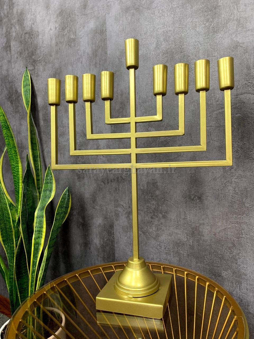 جاشمعی رومیزی مدرن فلزی،شیک و کلاسیک ( N173