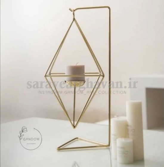 جاشمعی رومیزی مدرن فلزی,طرح آویز جذاب N213