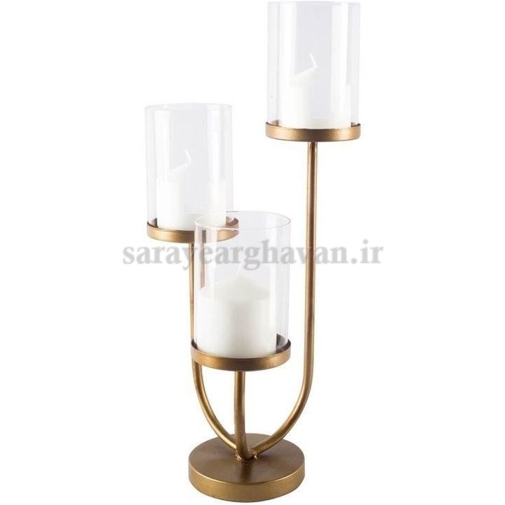 جاشمعی رومیزی مدرن فلزی,طرح پایه دار زیبا  N204