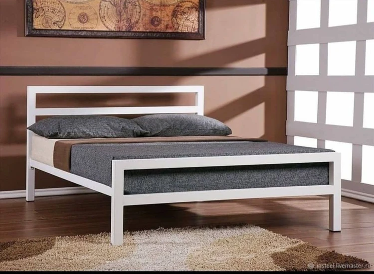 تخت خواب مدرن فلزی کد B115 | طراحی مدرن، استحکام بالا و ۵ سال گارانتی