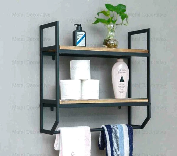 استند(شلف باکس) دیواری مدرن فلزی کد G141 (با رویه MDF)