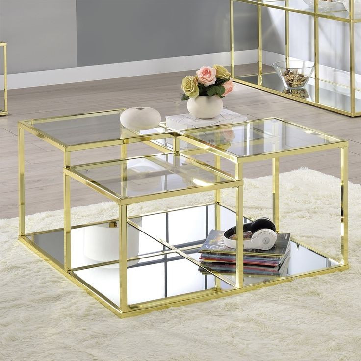 میز عسلی و جلو مبلی مدرن فلزی  (رویهMDF) کد M123 | طراحی خاص و زیبا