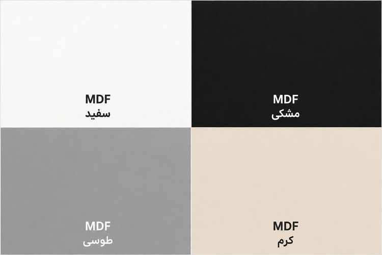 میز تحریر و اداری و کامپیوتر مدرن کد P111 | بدنه فلزی با صفحه رویی MDF | طراحی مدرن و مقاوم