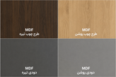 میز تحریر و اداری و کامپیوتر مدرن کد P111 | بدنه فلزی با صفحه رویی MDF | طراحی مدرن و مقاوم
