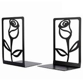 نگهدارنده کتاب فلزی مدرن، کد L102 | طرح " گل " دو تکه | BOOKEND-مینیمال_ لیزری