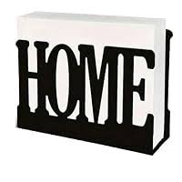 پک دو عددی جا حوله و دستمال کاغذی فلزی مدرن رومیزی کد L119 | "طرح HOME" | مینیمال_ لیزری