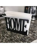 پک دو عددی جا حوله و دستمال کاغذی فلزی مدرن رومیزی کد L119 | "طرح HOME" | مینیمال_ لیزری