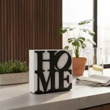 پک دو عددی جا حوله و دستمال کاغذی فلزی مدرن رومیزی کد L120 | "طرح HOME" | مینیمال_ لیزری